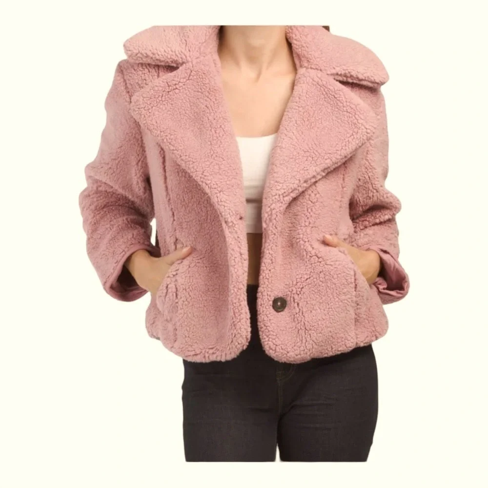 Free People Joplin Cozy Jacket Faux Fur - Picture 3 of 14